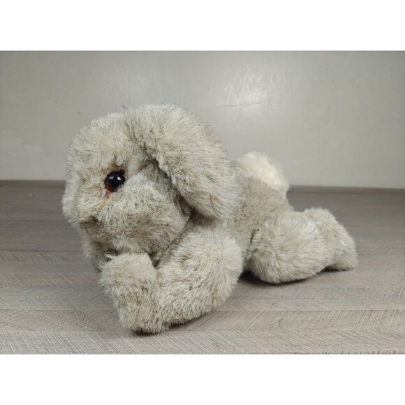 Vintage Gund Jointed Plush Bunny Easter Rabbit Beige Floppy Ears Soft Cuddly - Picture 4 of 10